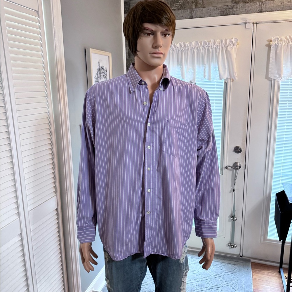 Men's Izod Button Down‎ Shirt SZ LG